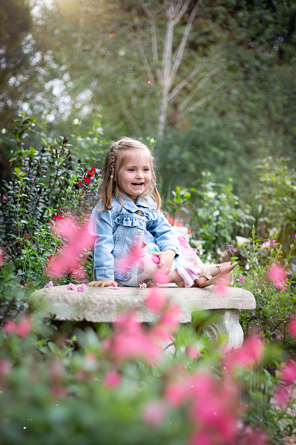 girl sitting on bench